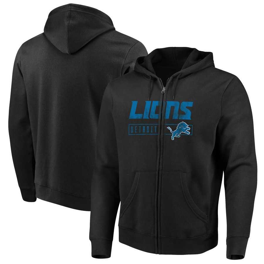 Men's Detroit Lions Majestic Hyper Stack Full Zip Hoodie Black,We sell and wholesale Men's Detroit Lions Majestic Hyper Stack Full Zip Hoodie Black on line form chian!